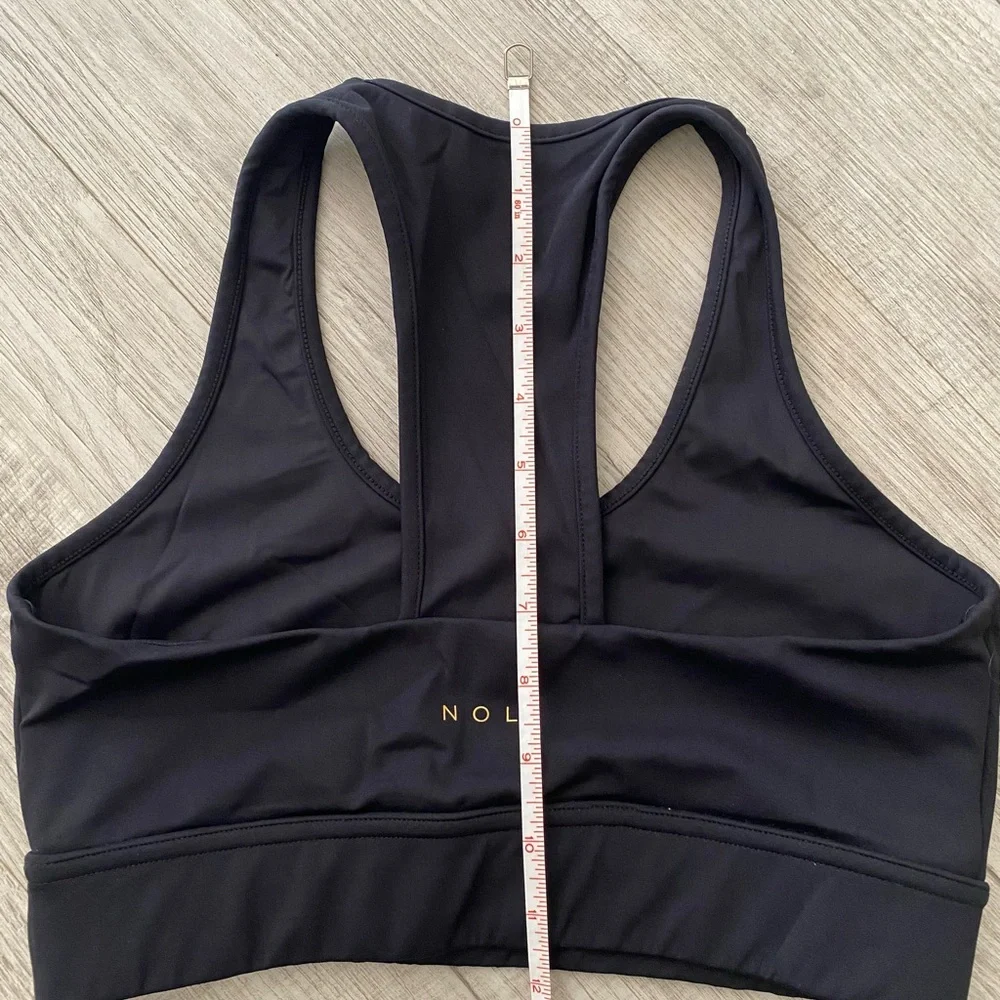 Noli Core Bra BLACK Yoga Performance Athletic T-Back Athleisure - Size Medium - Picture 5 of 6